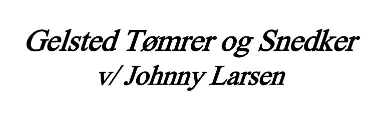 Gelsted tømrer og snedker 